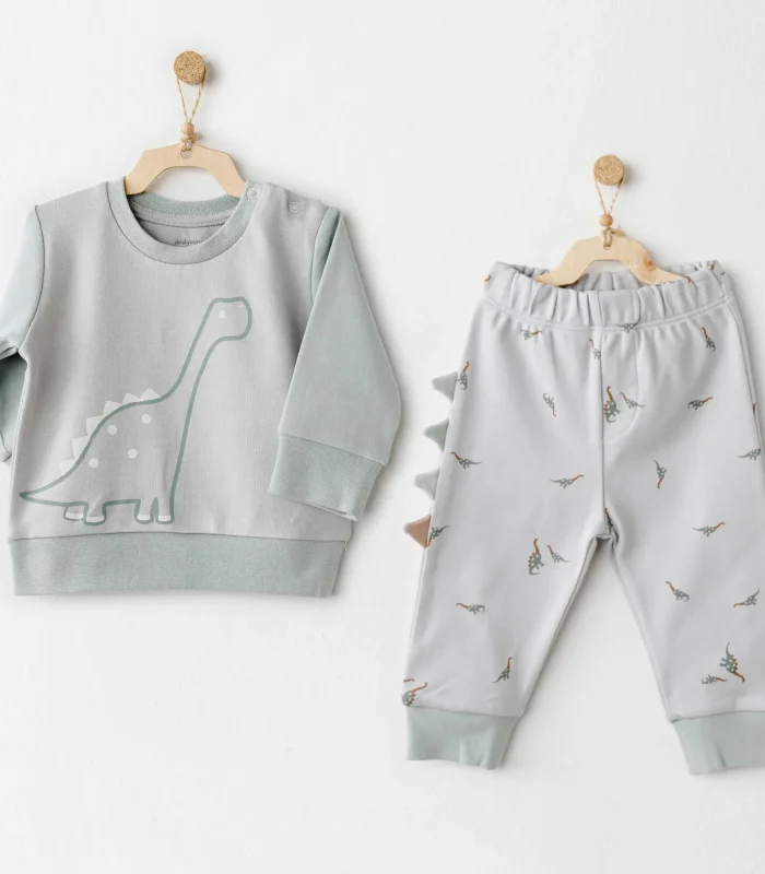 Andywawa Ac26005 Mummy S Snuggle Saurus 2li Bebek Takım Green