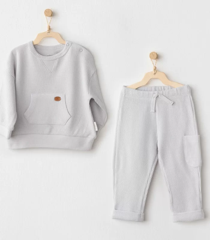 Andywawa Ac26014 Mummy S Snuggle Saurus 2li Takım Grey