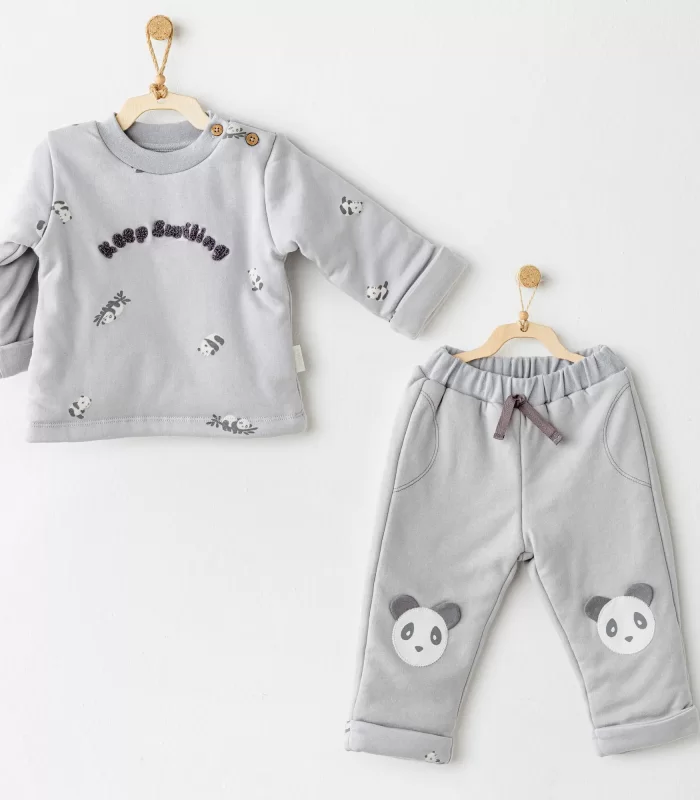 Andywawa Ac26028 Fiber Keep Smiling 2li Takım Grey