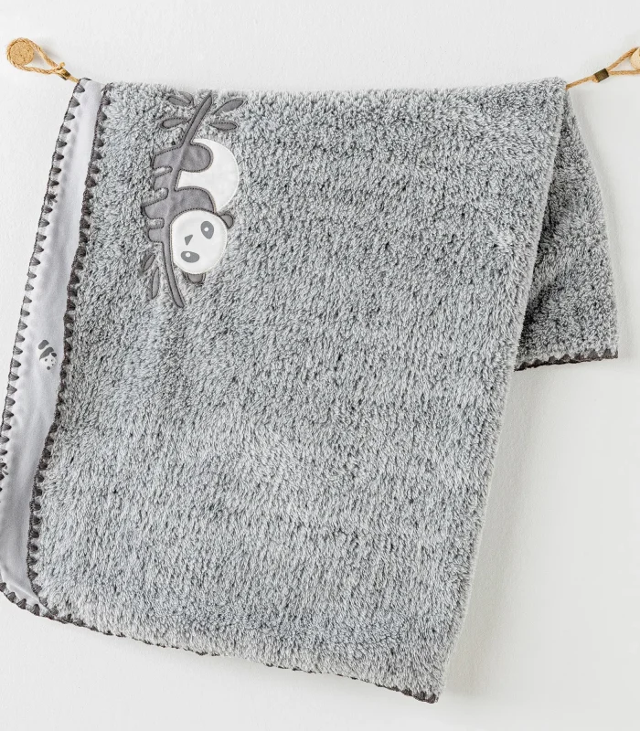 Andywawa Ac26033 Keep Smiling Welsoft Battaniye 90x85 Grey