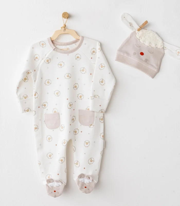 Andywawa Ac26154 Tinny Sheeps Tulum Takım Ekru