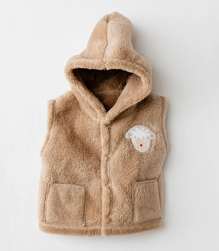 Andywawa Ac26163 Tinny S Sheeps Yelek Beige