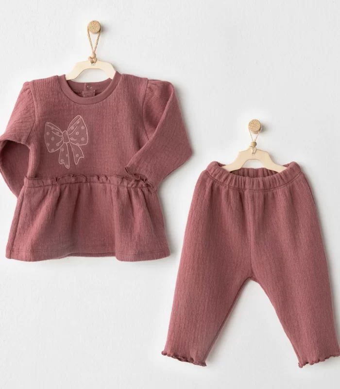 Andywawa Ac26204 Casual 2li Takım Dusky Rose