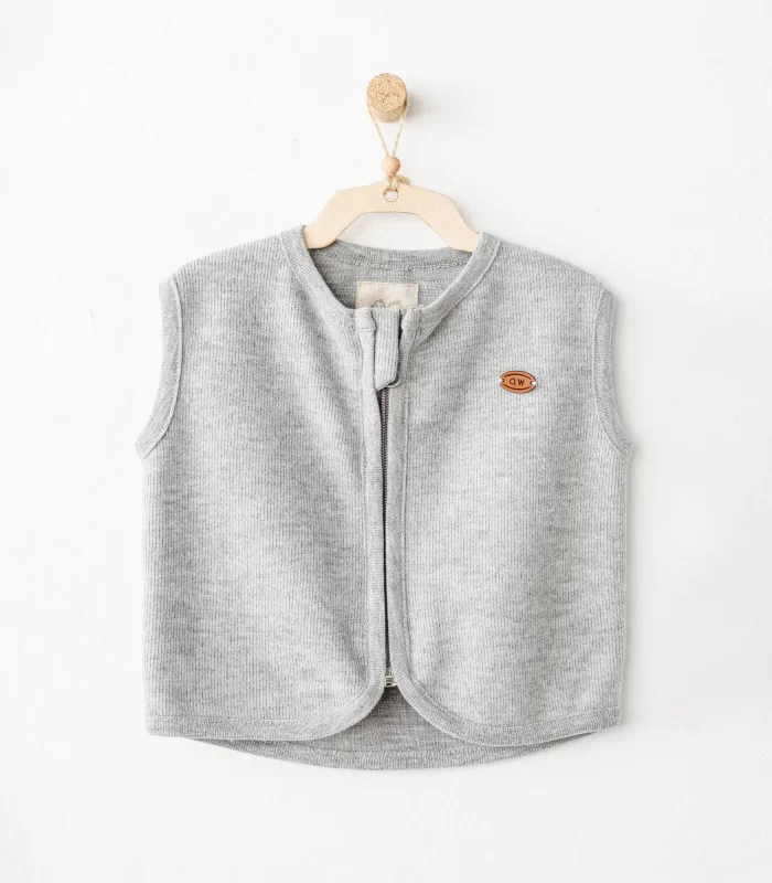 Andywawa Ac26211 Casual Yelek Grey