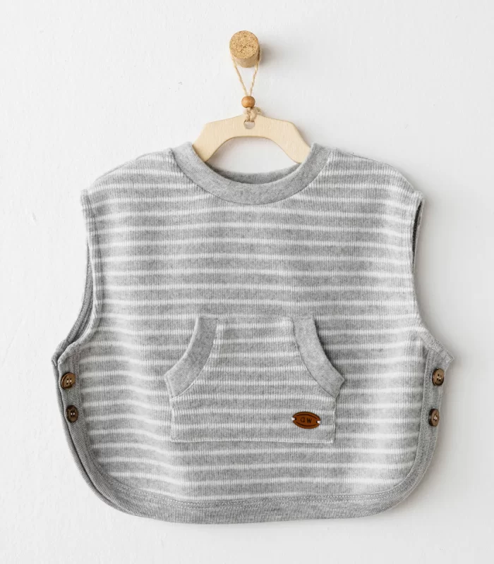 Andywawa Ac26214 Casual Yelek Grey