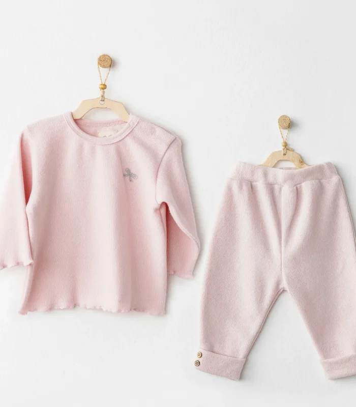 Andywawa Ac26218 Casual 2li Takım Pink