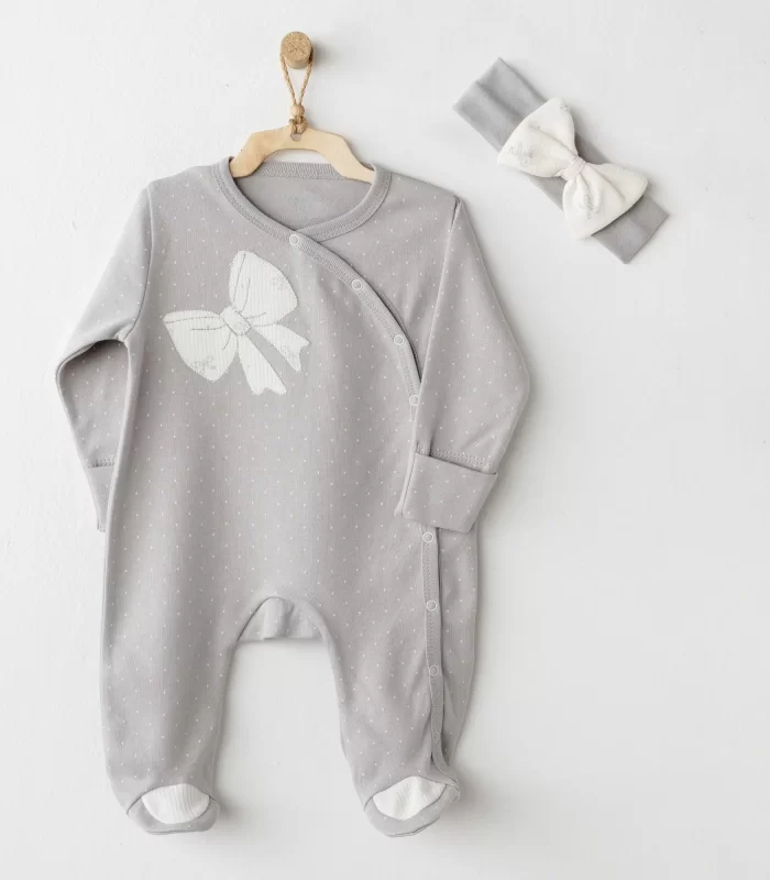Andywawa Ac26254 Baby Bow Bliss Tulum Takım Grey