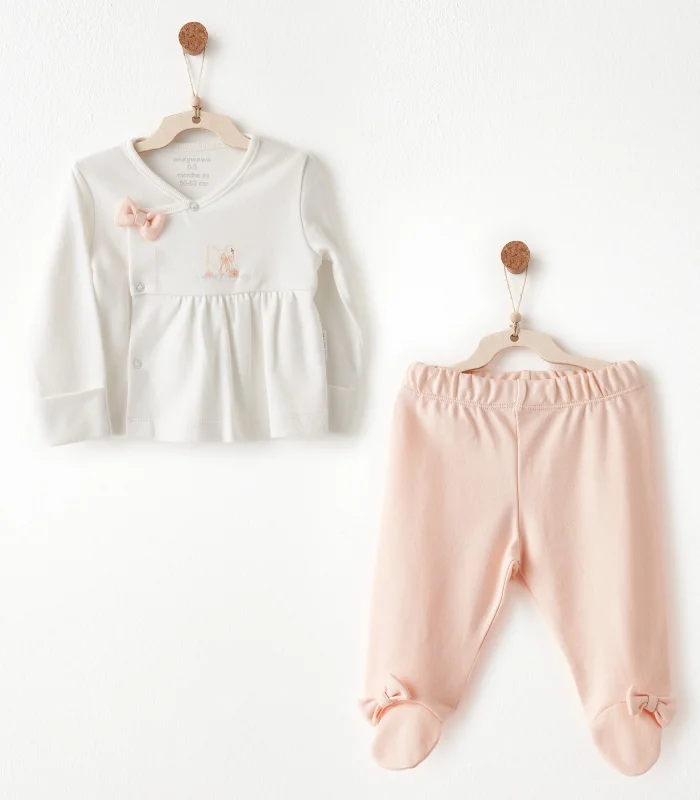 Andywawa Ac26534 Little Swan Love 2li Takım Salmon