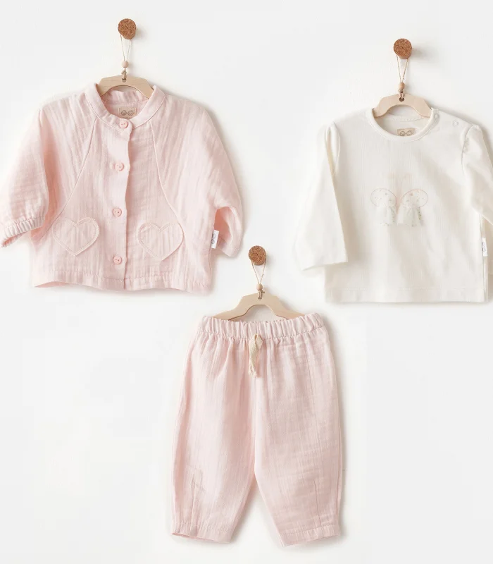 Andywawa Ac26621 Lovely Day 3lü Takım Pink
