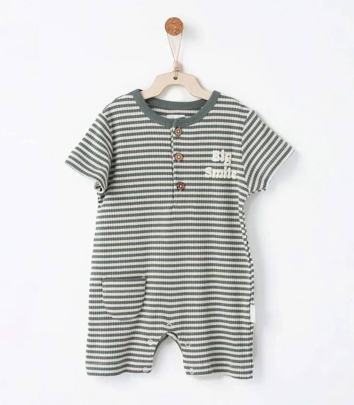 Andywawa Ac26671 Bamboo Striped Tulum Kaki