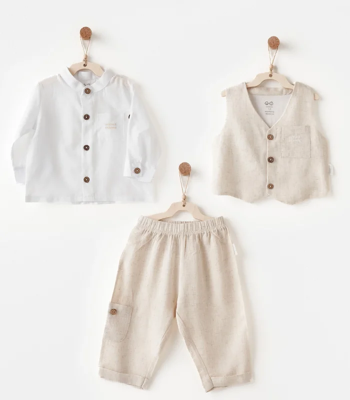 Andywawa Ac26721 Wawa Special 3lü Takım Beige