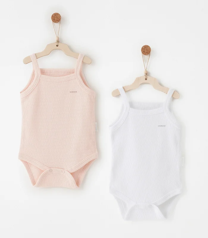 Andywawa Ac26760 Special Modal 2li Askılı Body Pink White