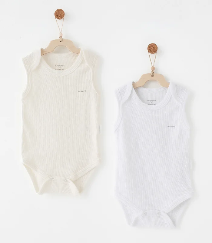 Andywawa Ac26762 Special Modal 2li Askılı Body Ecru White