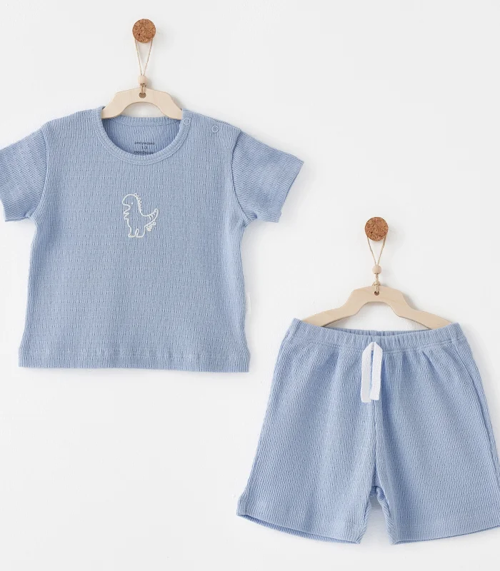 Andywawa Ac26771 Jacquard Special Modal 2li Takım Blue