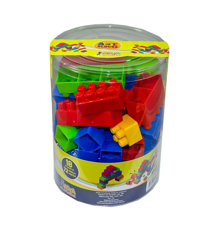 ANT072 Ant Blocks Ast 72 Parça - Asya Oyuncak