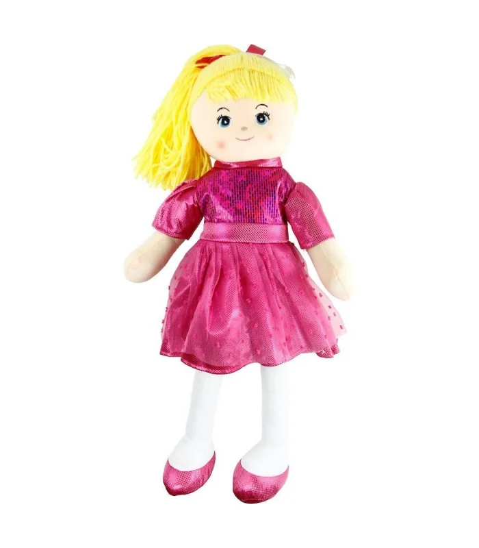 AY950C Parlak Elbiseli Bez Bebek 50 cm -Vardem