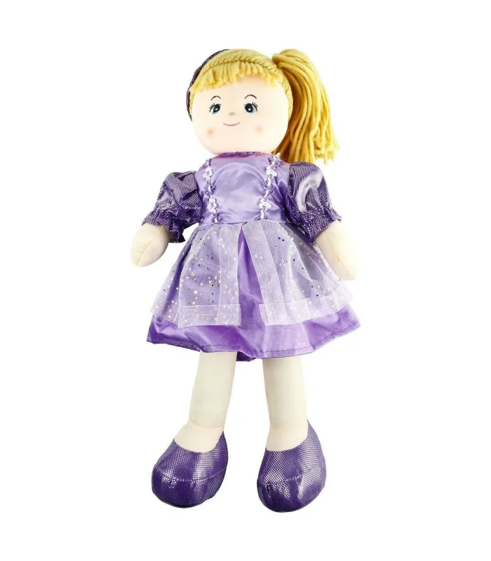 AY950C Parlak Elbiseli Bez Bebek 50 cm -Vardem