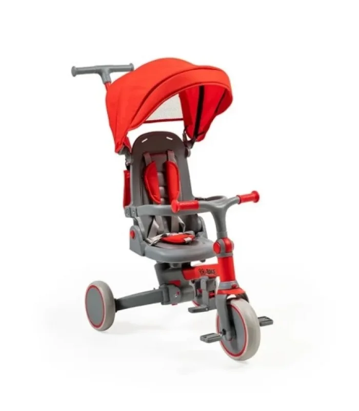 Baby2go Go Bike Üç Tekerlekli Katlanabilir Bisiklet Kırmızı