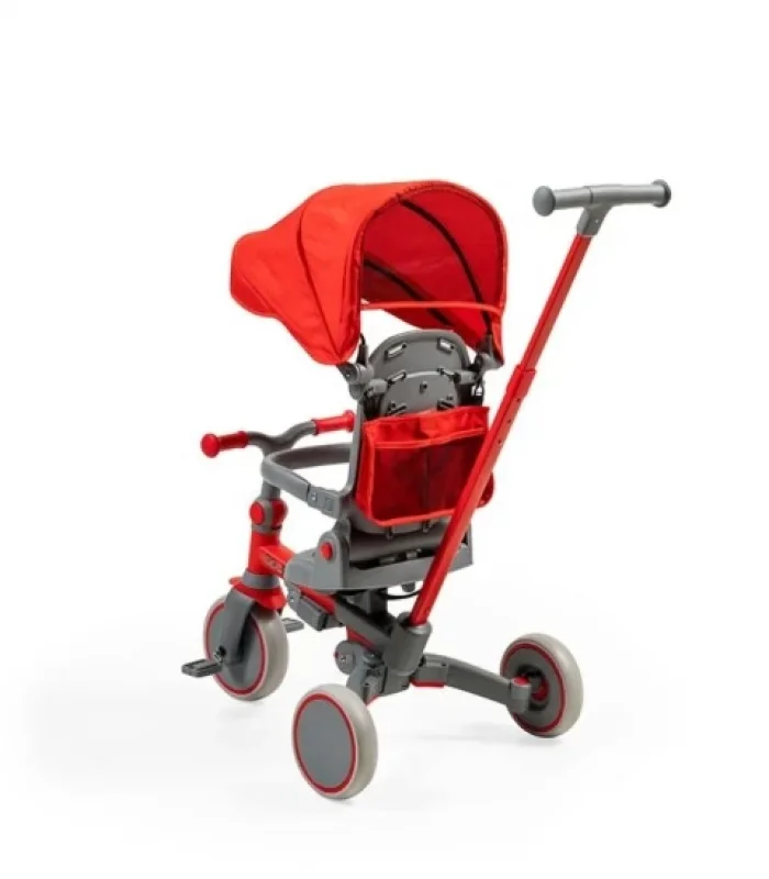 Baby2go Go Bike Üç Tekerlekli Katlanabilir Bisiklet Kırmızı