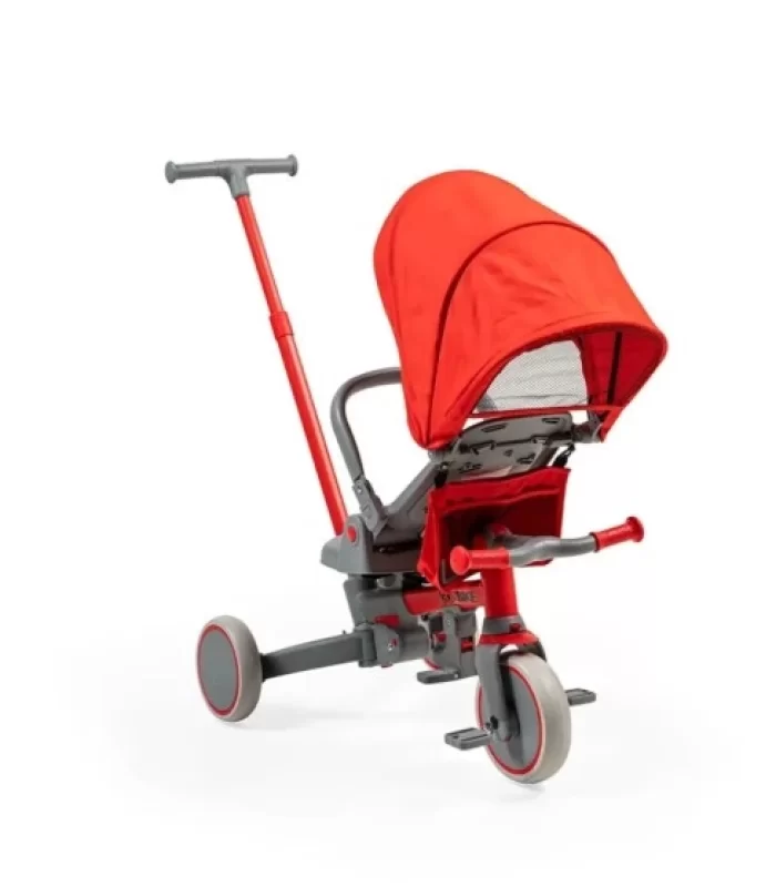 Baby2go Go Bike Üç Tekerlekli Katlanabilir Bisiklet Kırmızı