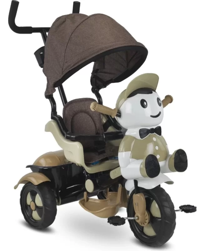 Babyhope 125a Yupi Triycle 3 Tekerli Kontrollü Bisiklet (pedli) Kahve