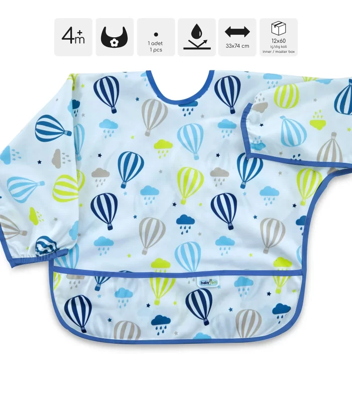 Babyjem Baskılı Blw Kollu Önlük 784 Balon Desen
