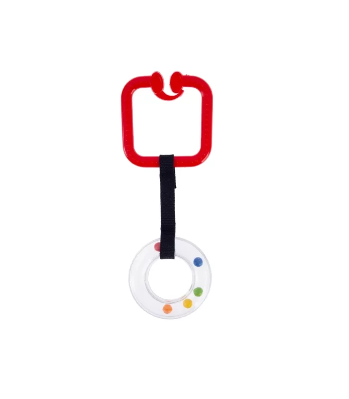 BabyJem Çıngıraklı Puset Halkası 877 Kırmızı