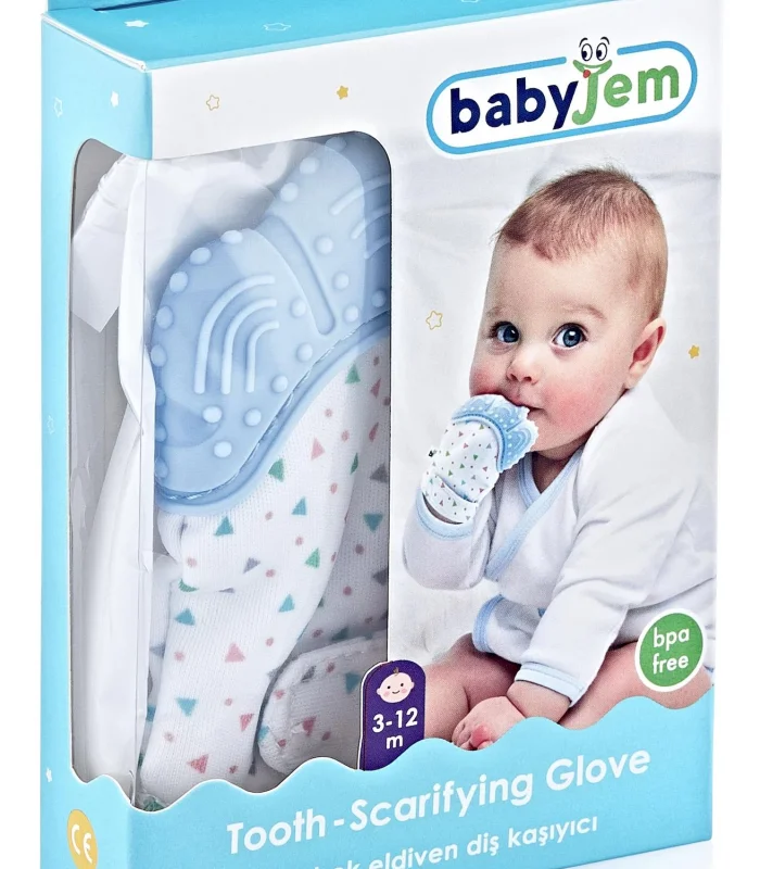 BabyJem Diş Kaşıyıcı Eldiven 526 Mavi