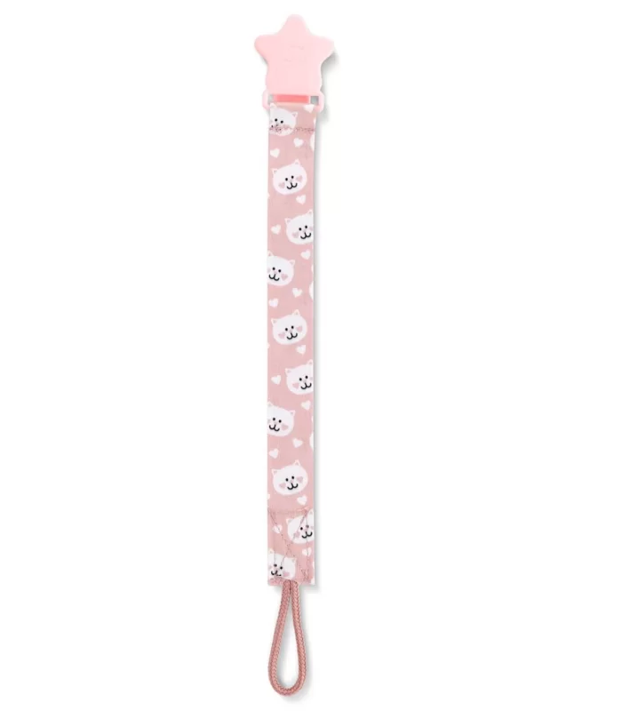 Babyjem Emzik Tutacağı Desenli 427 Pembe Ayıcık