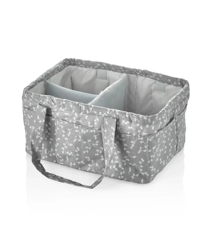 BabyJem Katlamalı Anne & Bebek Organizer 795 Gri Çiçek