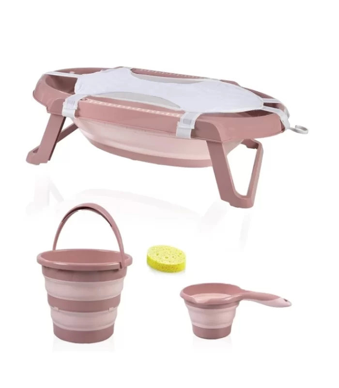 Babyjem Katlanır Banyo 5li Küvet Seti 596 Somon