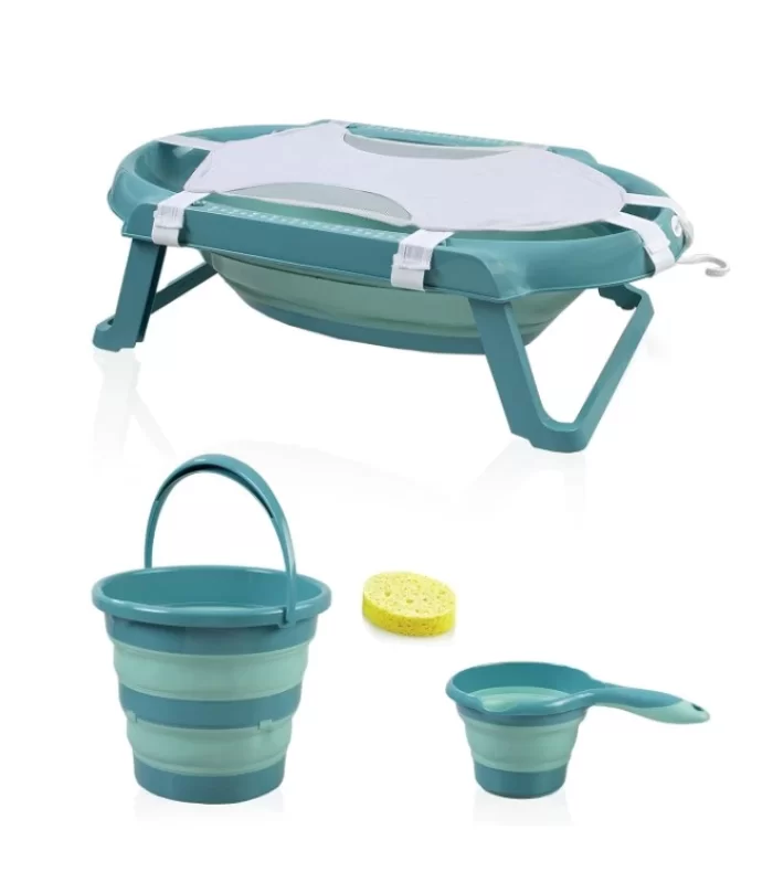Babyjem Katlanır Banyo 5li Küvet Seti 596 Turkuaz