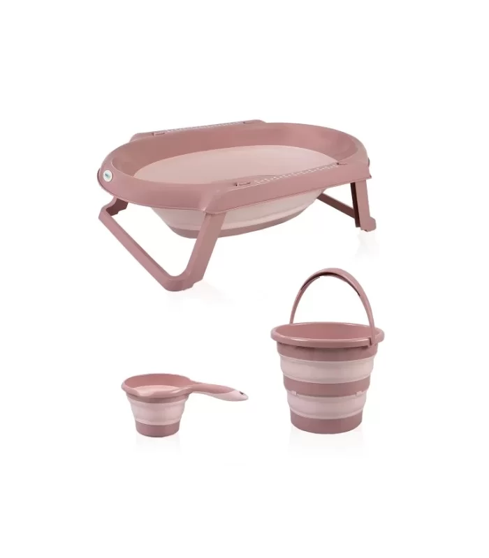 BabyJem Katlanır Banyo Küvet Seti 765 Somon
