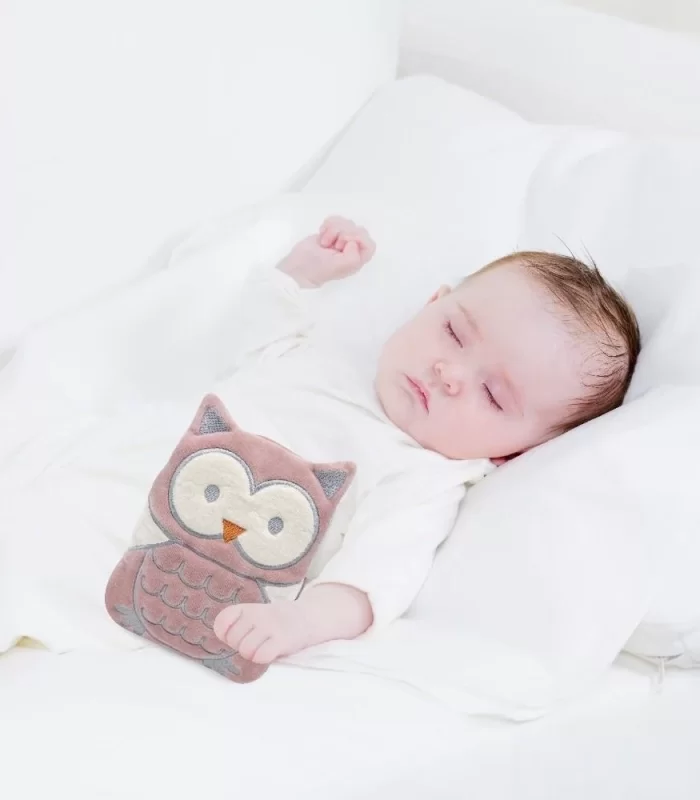 BabyJem Kiraz Çekirdekli Baykuş Kadife Gaz Yastığı 366 Gül Kurusu