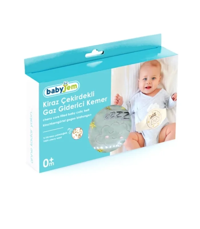 BabyJem Kiraz Çekirdekli Gaz Giderici Kemer 429 Yeşil
