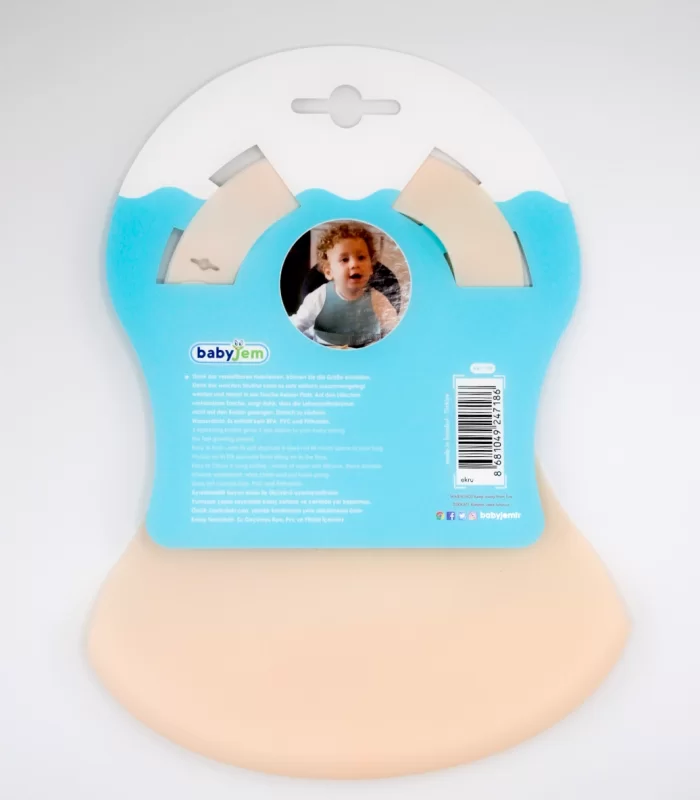 Babyjem Mini Silikon Önlük 718 Ekru