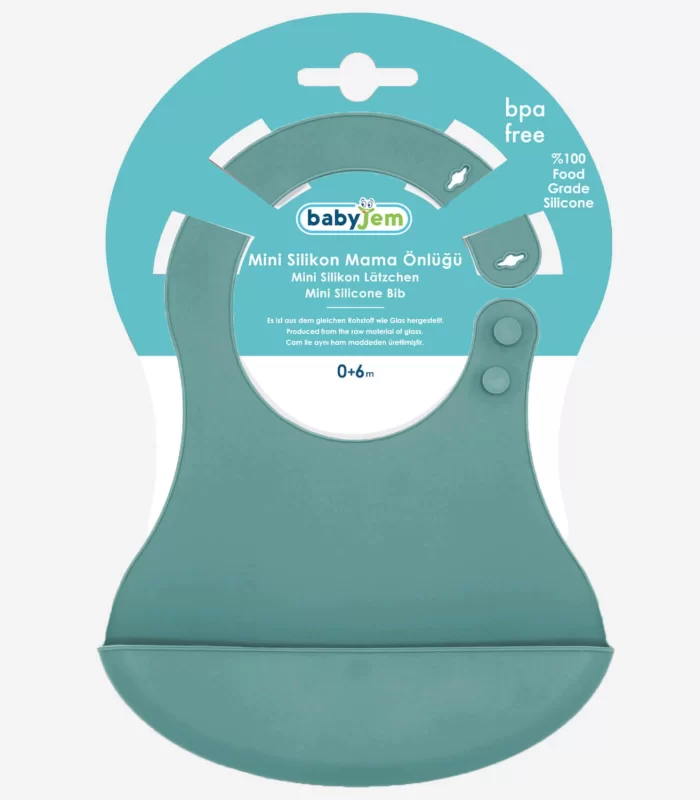 Babyjem Mini Silikon Önlük 718 Mint