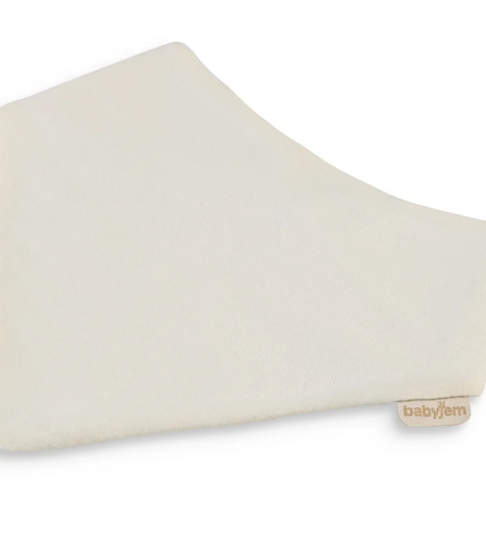 Babyjem Silikon Diş Kaşıyıcılı Müslin Önlük 736 Ekru