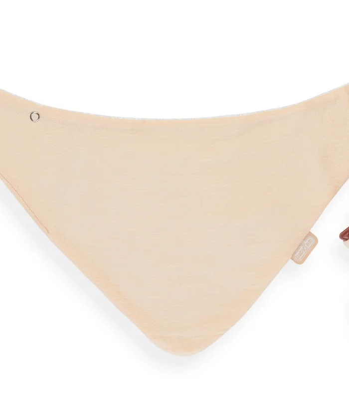 Babyjem Silikon Diş Kaşıyıcılı Müslin Önlük 736 Somon