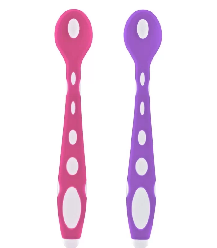 BabyJem Silikon Mama Kaşığı 563 Pembe Mor