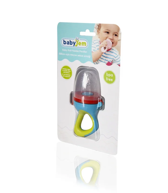 BabyJem Silikon Uçlu Meyve Sebze Emziği 600 Turuncu