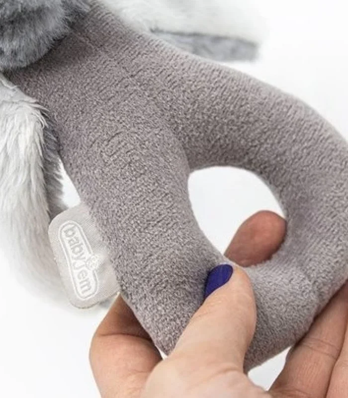 BabyJem Tutmalı Peluş Mini Tavşan 842 Gri