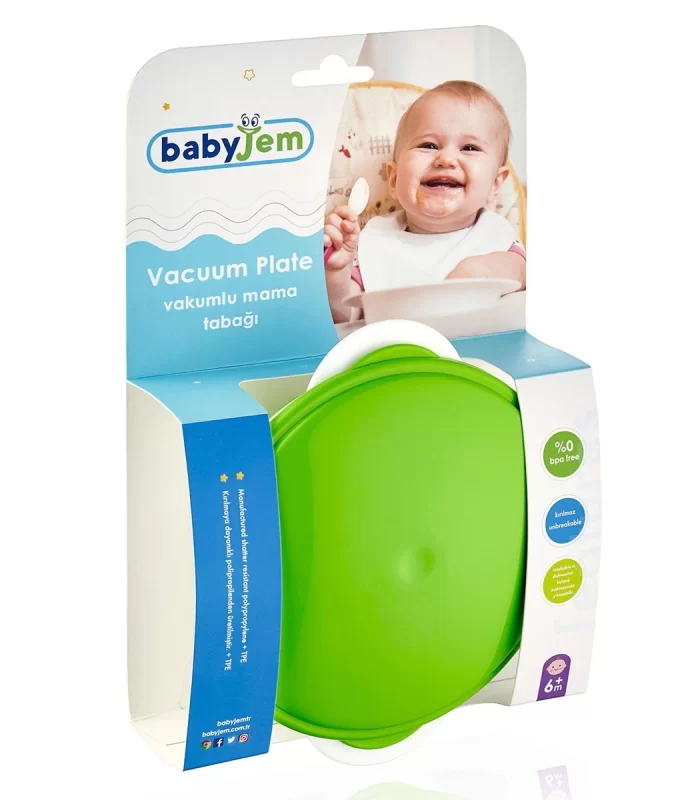 BabyJem Vakumlu Mama Tabağı 565 Pembe
