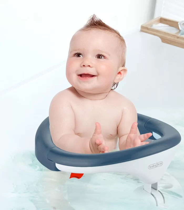 BabyJem Yandan Açılır Banyo & Mama Oturağı İndigo