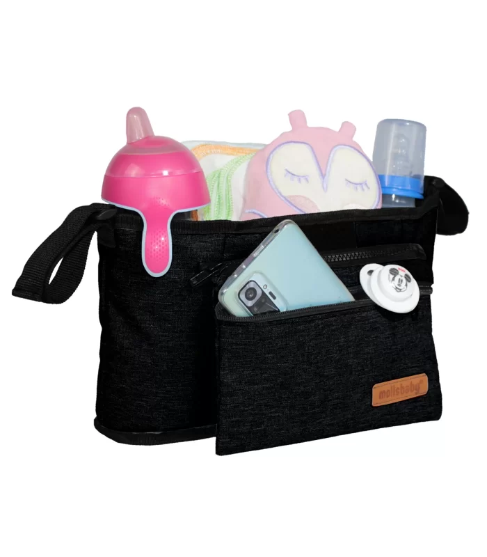 Babymol Molls Baby Bebek Arabası Organizer Çantası Siyah