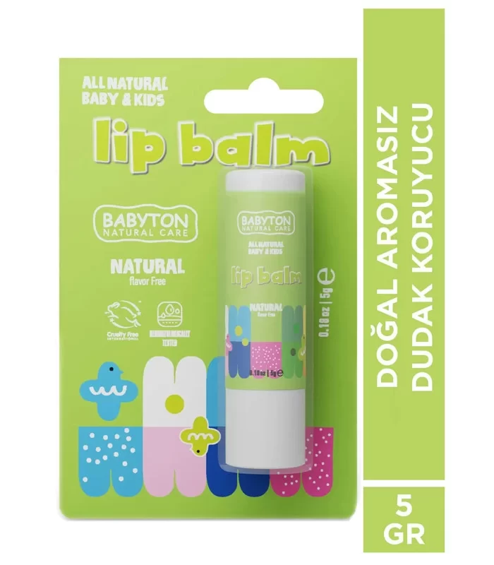 Babyton Bebek Ve Çocuklar İçin Doğal Dudak Koruyucu Balm Naturel