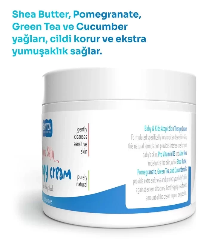 Babyton Bebekler ve Çocuklar İçin Atopik Cilt Kremi 100 ml
