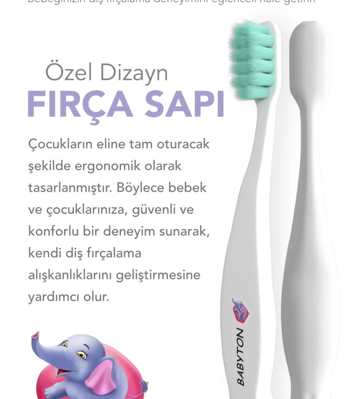 Babyton Bio Ultra Yumuşak Çocuk Diş Fırçası Fil