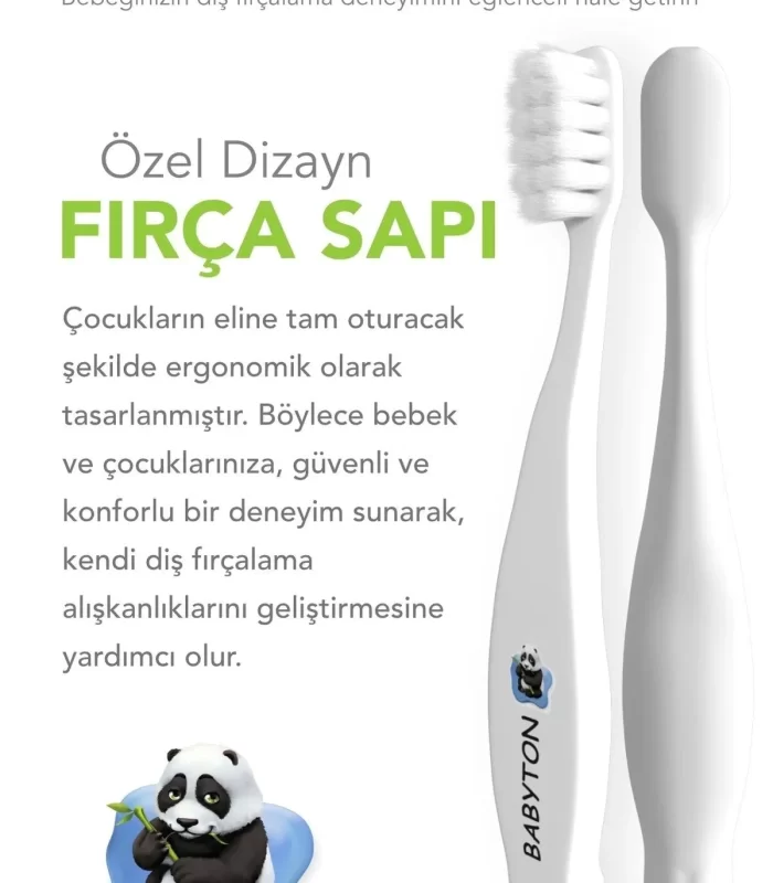 Babyton Bio Ultra Yumuşak Çocuk Diş Fırçası Panda