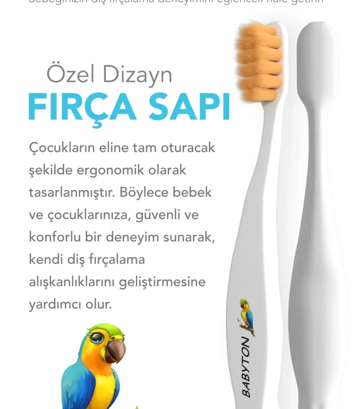 Babyton Bio Ultra Yumuşak Çocuk Diş Fırçası Papağan